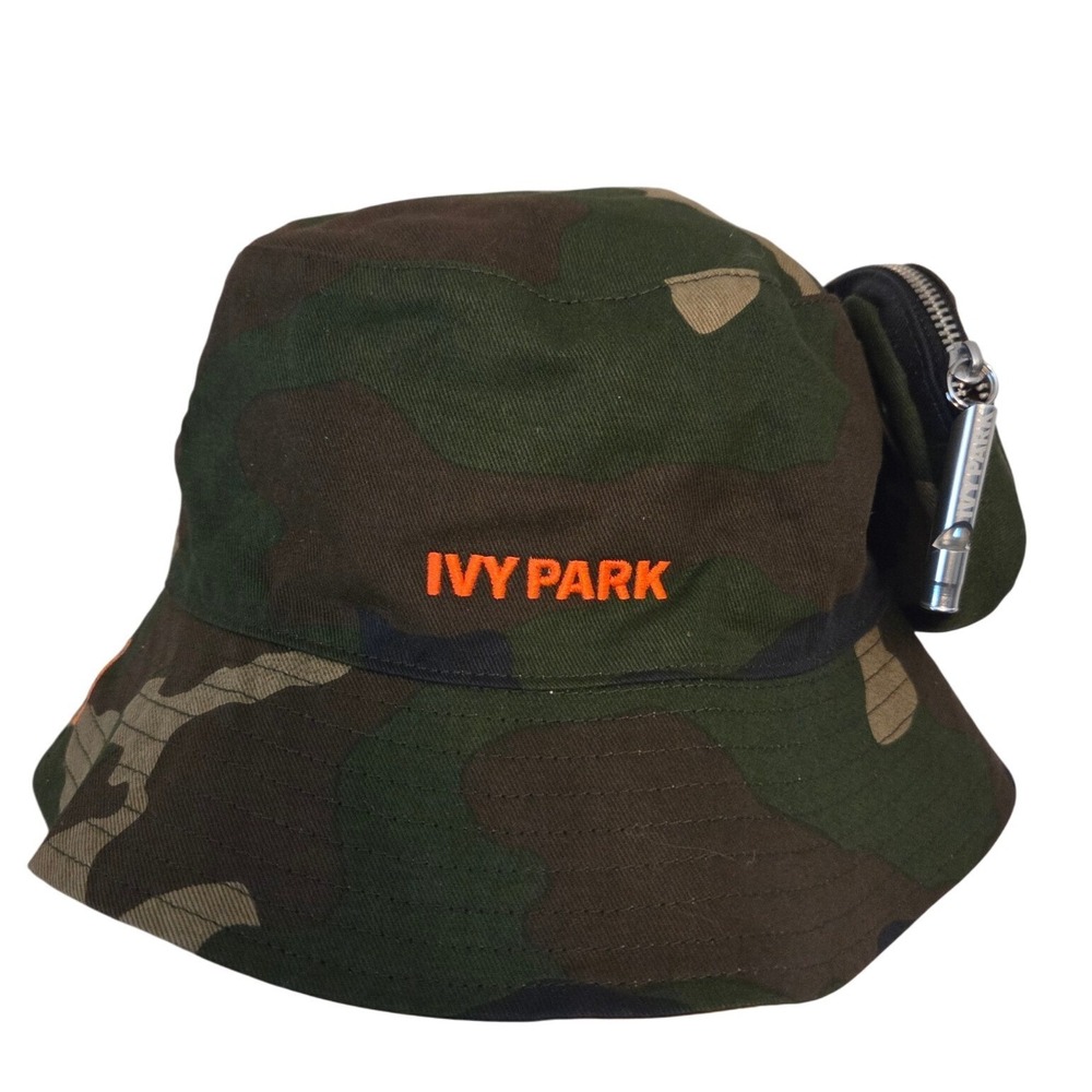Adidas IVY PARK Reversible Bucket Hat Camo‎ Orange Pouch Size M L
